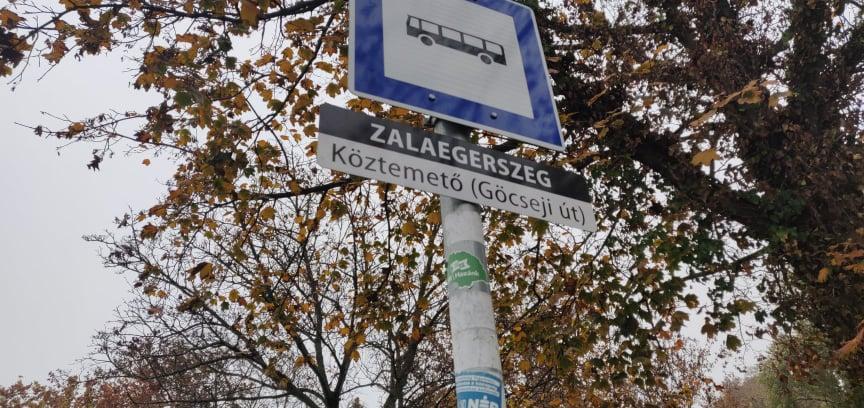 Feleslegesen ronda buszmegálló Zalaegerszegen